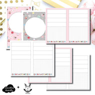 B6 Slim TN Size | New Weeks Horizontal Layout - HappyDaya Collaboration Printable Insert ©