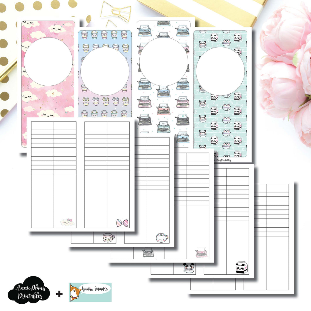 H Weeks Size | HappieScrappie Lists/Weekly Collaboration Printable Insert ©