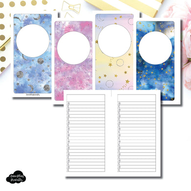 Personal Rings SIZE | Blank Covers + Celestial Lists Printable Insert ©