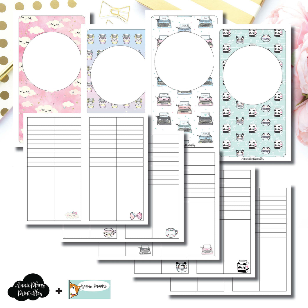 Personal TN Size | HappieScrappie Lists/Weekly Collaboration Printable Insert ©