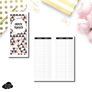 Half Page HP Size | Basic Order Tracker Printable Insert ©