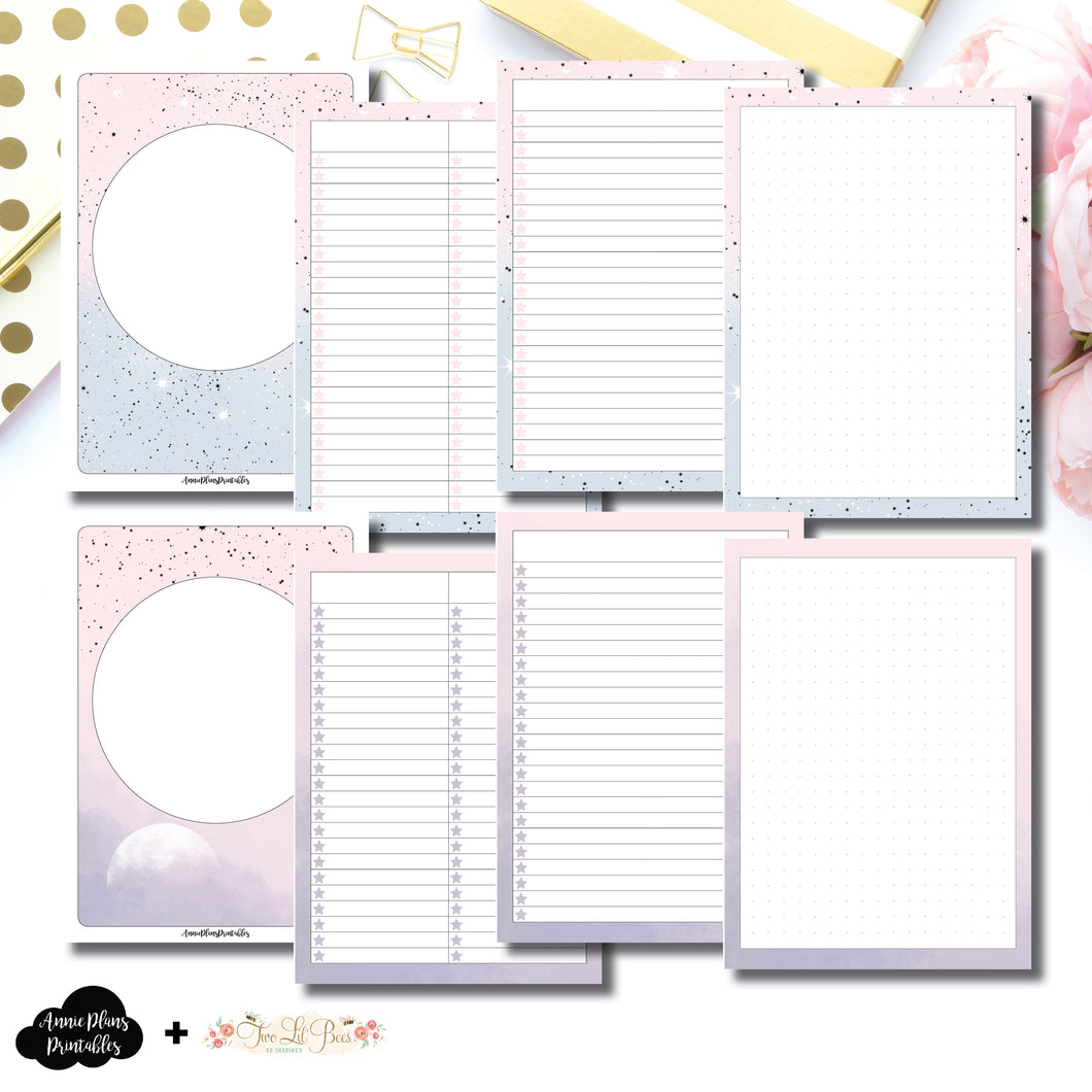 B6 TN Size | Lists & Notes TwoLilBees Collaboration Bundle Printable Inserts ©