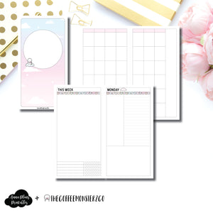 Standard TN Size | TheCoffeeMonsterzCo Undated Daily Collaboration Printable Insert ©