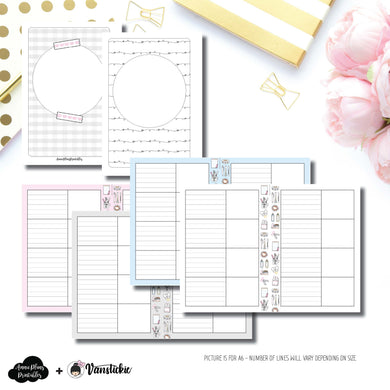 B6 Rings Size | Vanstickie Collaboration Printable Insert ©