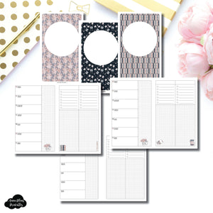 Cahier TN Size | Undated Week on 2 Page Collaboration Printable Insert ©