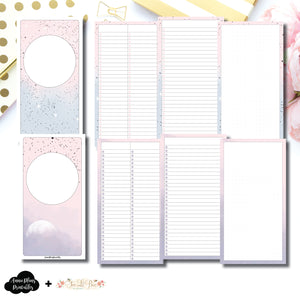 Standard TN Size | Lists & Notes TwoLilBees Collaboration Bundle Printable Inserts ©