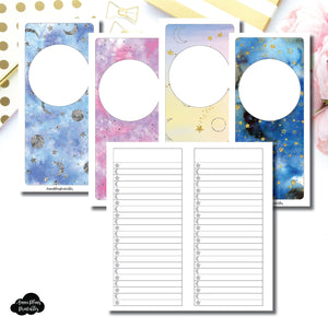 HWeeks Wide SIZE | Blank Covers + Celestial Lists Printable Insert ©