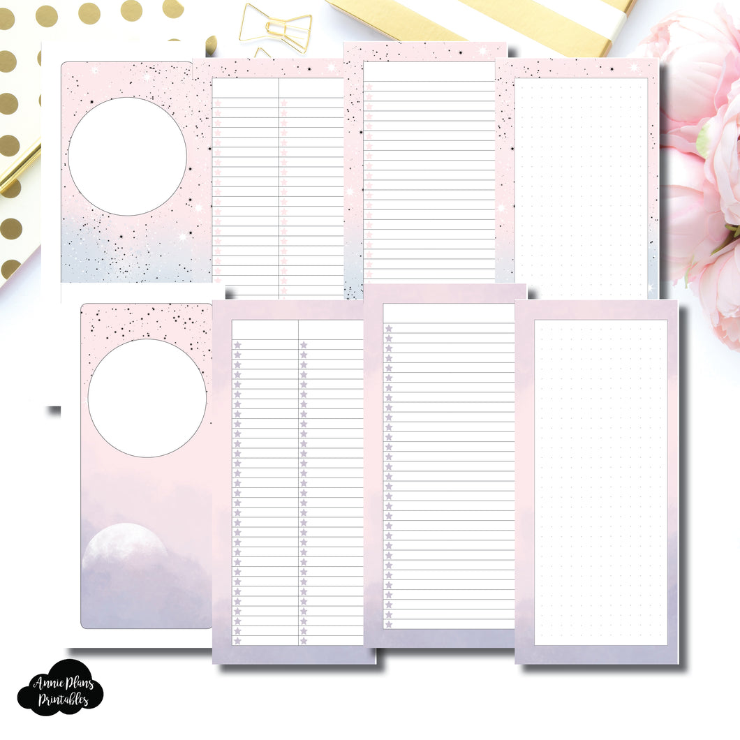 Half Page HP Size | Lists & Notes TwoLilBees Collaboration Bundle Printable Inserts ©