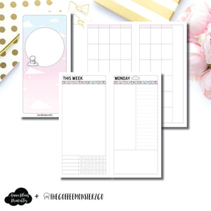 HWeeks Wide Size | TheCoffeeMonsterzCo Undated Daily Collaboration Printable Insert ©