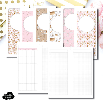 Half Page HP Size | Undated Monthly Memory Keeping Printable Insert ©
