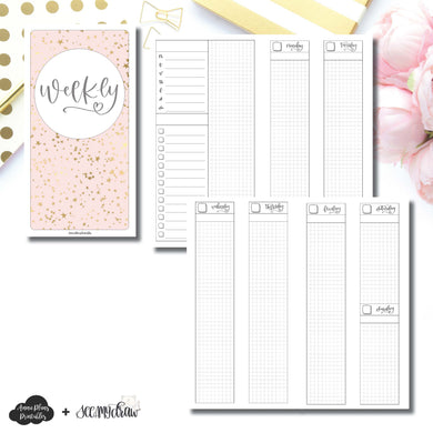 Standard TN Size | SeeAmyDraw Undated Weekly Collaboration Printable Insert ©