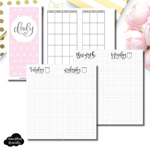 H Weeks Size | SeeAmyDraw Undated Daily Grid Collaboration Printable Insert ©