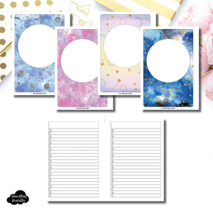 Personal Wide Rings SIZE | Blank Covers + Celestial Lists Printable Insert ©