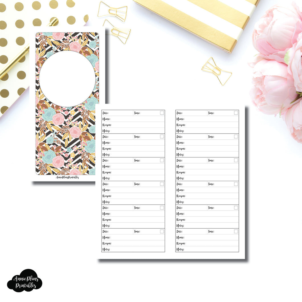 HWeeks Wide Size | Appointment Tracker Printable Insert ©