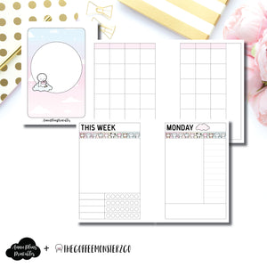 Micro TN Size | TheCoffeeMonsterzCo Undated Daily Collaboration Printable Insert ©