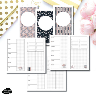 Personal TN Size | Undated Week on 2 Page Collaboration Printable Insert ©