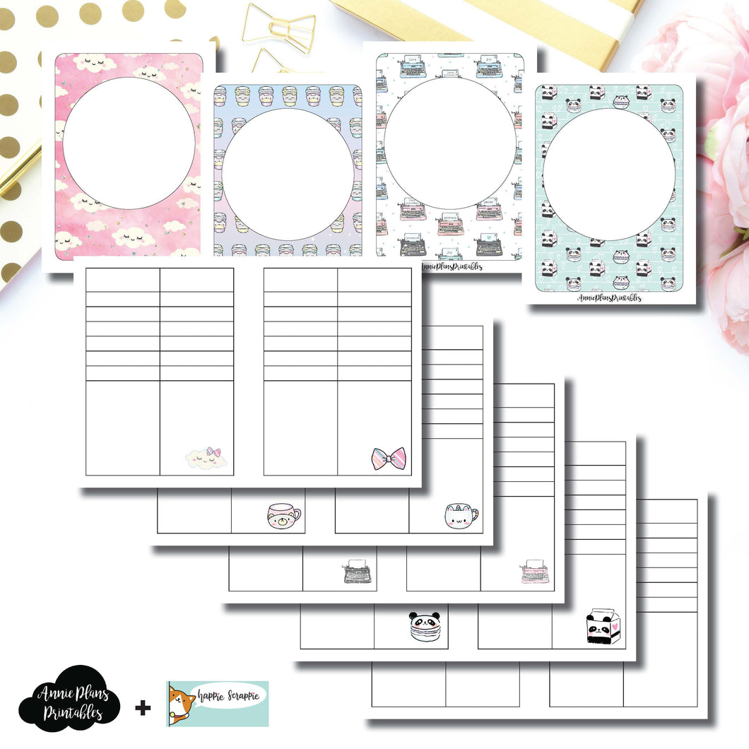 Micro TN Size | HappieScrappie Lists/Weekly Collaboration Printable Insert ©