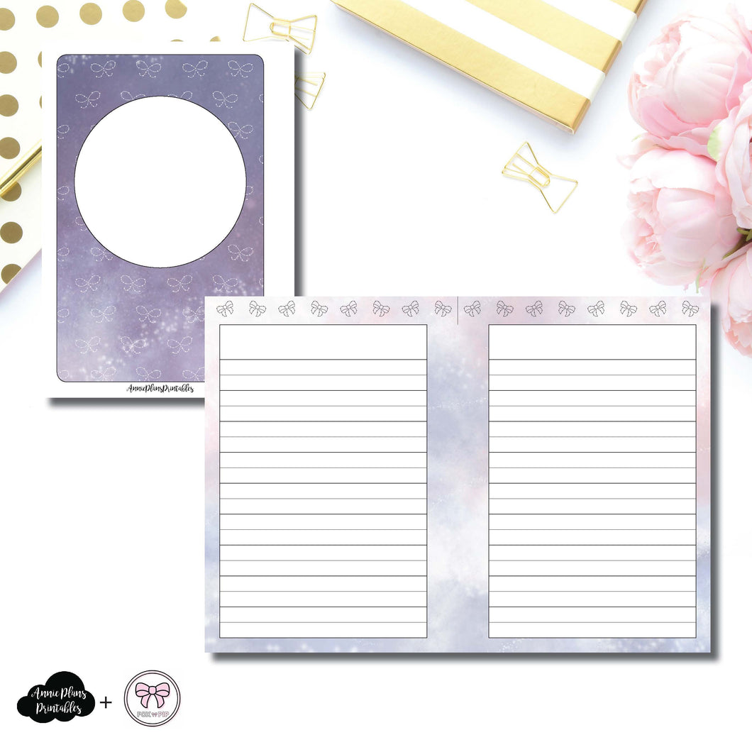 A6 Rings Size | Galaxy Notes Fox & Pip Collaboration Printable Insert ©