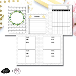 Micro HP Size | Plant Care - Fox & Pip Collaboration Printable Insert ©