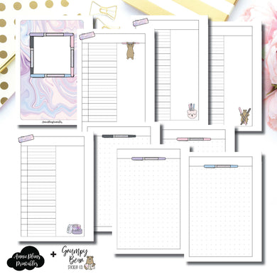 A6 Rings Size | Grumpy Bear 2.0 Collaboration Printable Insert ©
