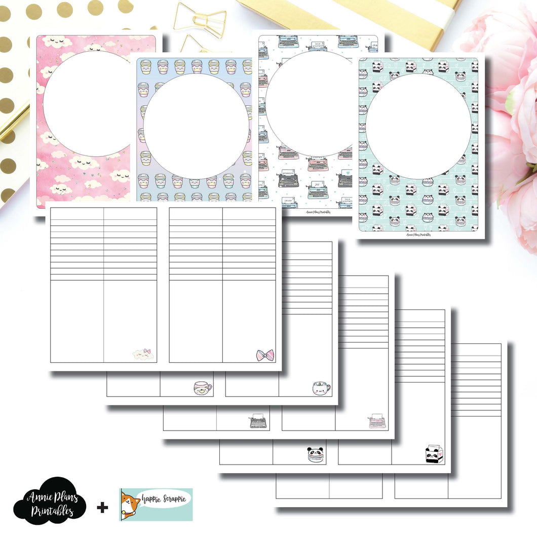 B6 TN Size | HappieScrappie Lists/Weekly Collaboration Printable Insert ©