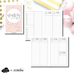 Pocket TN Size | SeeAmyDraw Undated Weekly Collaboration Printable Insert ©