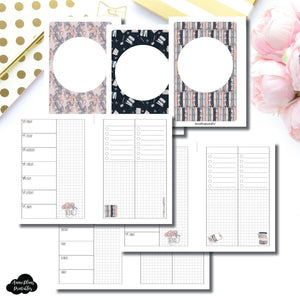 A6 Rings Size | Undated Week on 2 Page Collaboration Printable Insert ©