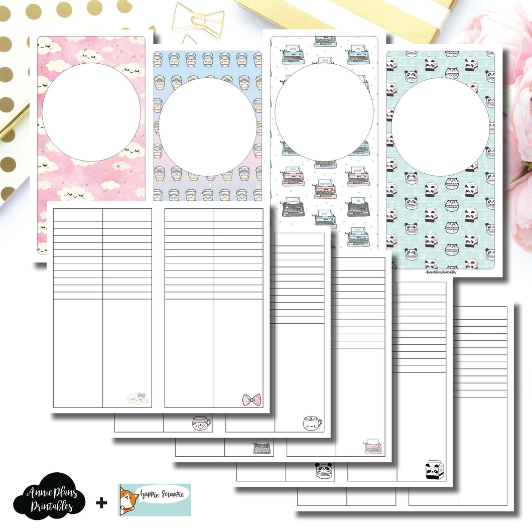 Standard TN Size | HappieScrappie Lists/Weekly Collaboration Printable Insert ©