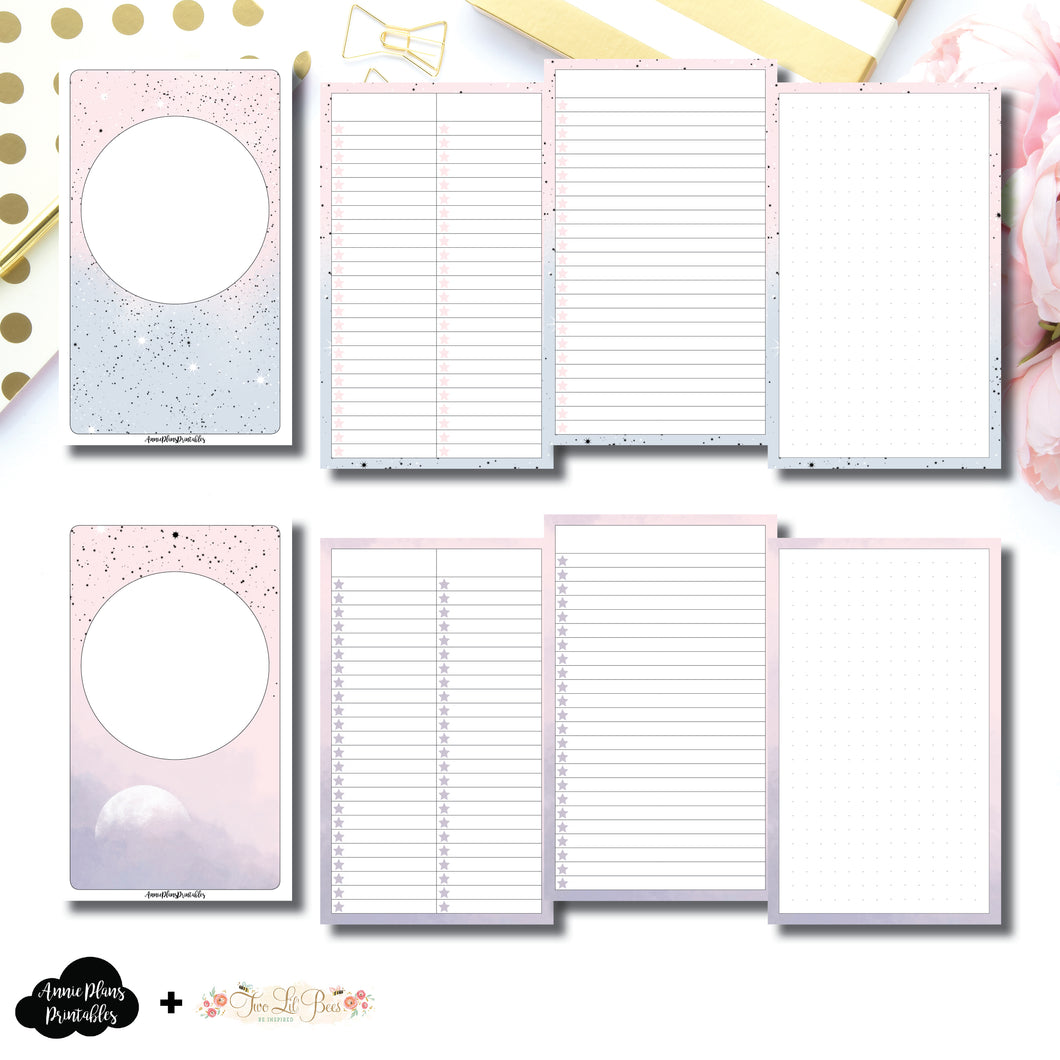 B6 Slim TN Size | Lists & Notes TwoLilBees Collaboration Bundle Printable Inserts ©
