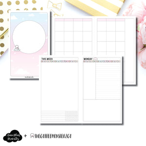 Cahier TN Size | TheCoffeeMonsterzCo Undated Daily Collaboration Printable Insert ©