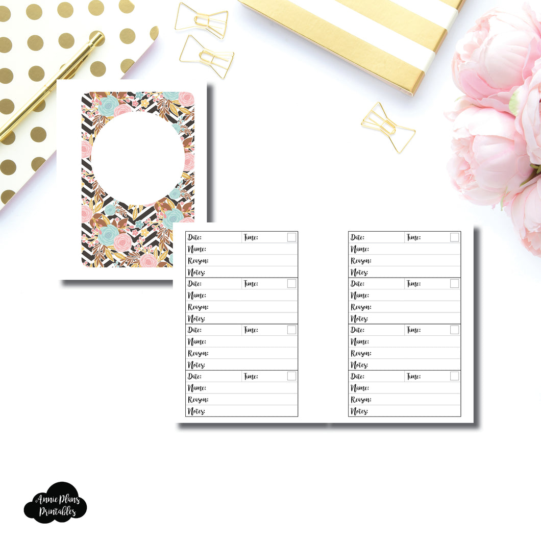Micro HP Size | Appointment Tracker Printable Insert ©