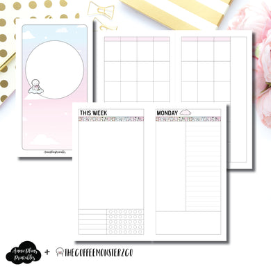Personal TN Size | TheCoffeeMonsterzCo Undated Daily Collaboration Printable Insert ©