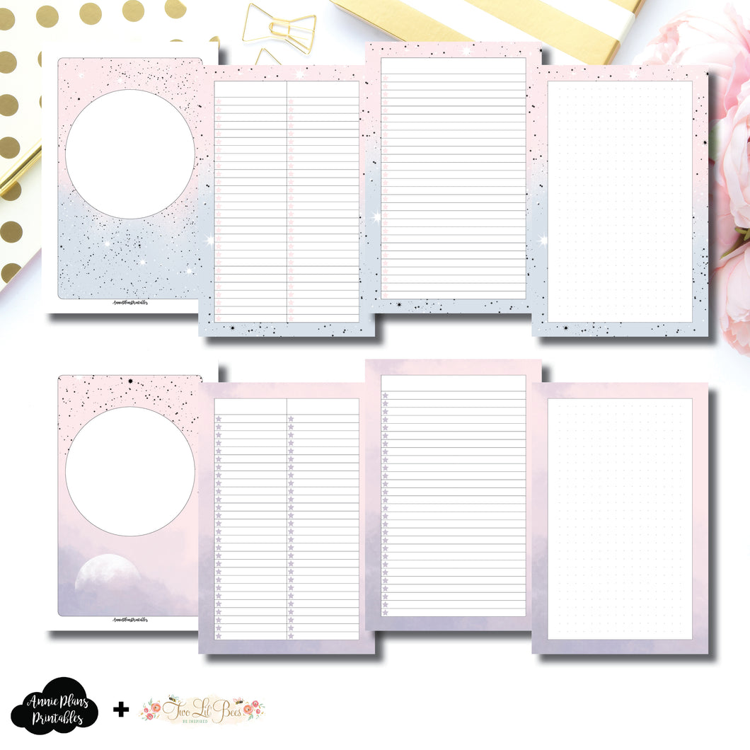 Half Letter Rings Size | Lists & Notes TwoLilBees Collaboration Bundle Printable Inserts ©