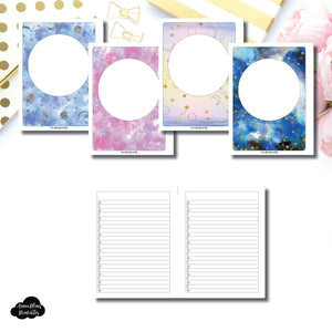 B6 Rings SIZE | Blank Covers + Celestial Lists Printable Insert ©