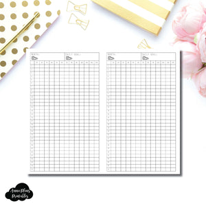 FREEBIE Half Letter Rings Size | Monthly Step Tracker Printable