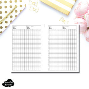 FREEBIE Personal Wide Rings Size | Monthly Step Tracker Printable