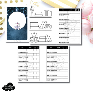 Pocket Plus Rings Size | SpotDrop Collaboration Reading Book Log Printable Insert ©
