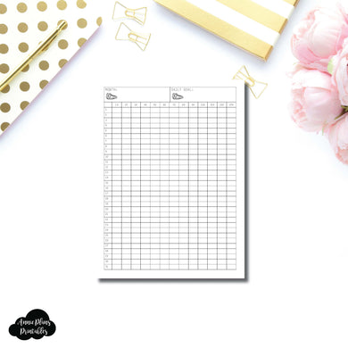 FREEBIE A5 Wide Rings Size | Monthly Step Tracker Printable