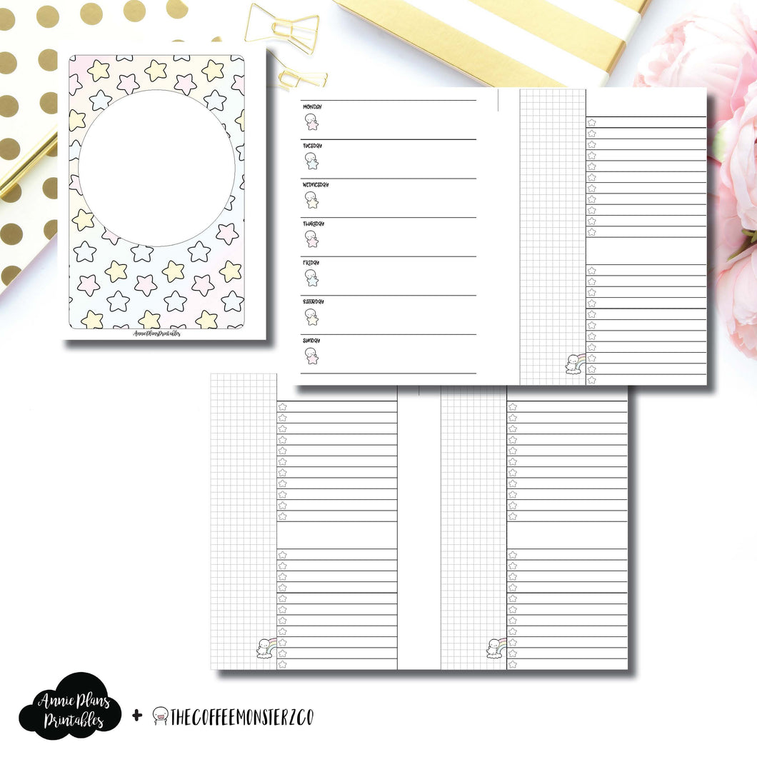 Personal Wide Rings Size | TheCoffeeMonsterzCo Collaboration Weekly/Daily Printable Insert ©