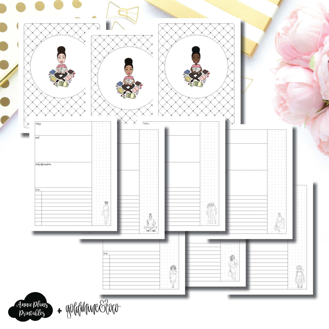 Classic HP Size | Goldmine & Coco Daily Collaboration Printable Inserts ©