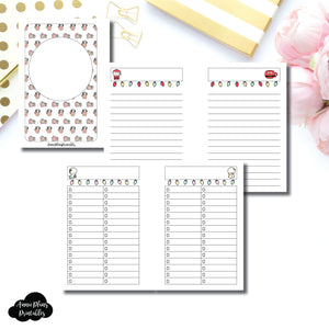 Pocket Plus Rings Size | TheCoffeeMonsterzCo Collaboration Holiday Notes & Lists Printable Insert ©