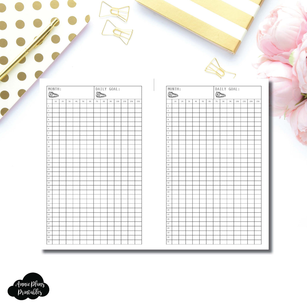 FREEBIE Mini HP Size | Monthly Step Tracker Printable