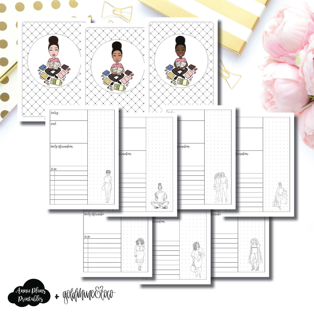 B6 Rings Size | Goldmine & Coco Daily Collaboration Printable Inserts ©