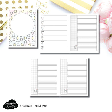 A5 Rings Size | TheCoffeeMonsterzCo Collaboration Weekly/Daily Printable Insert ©