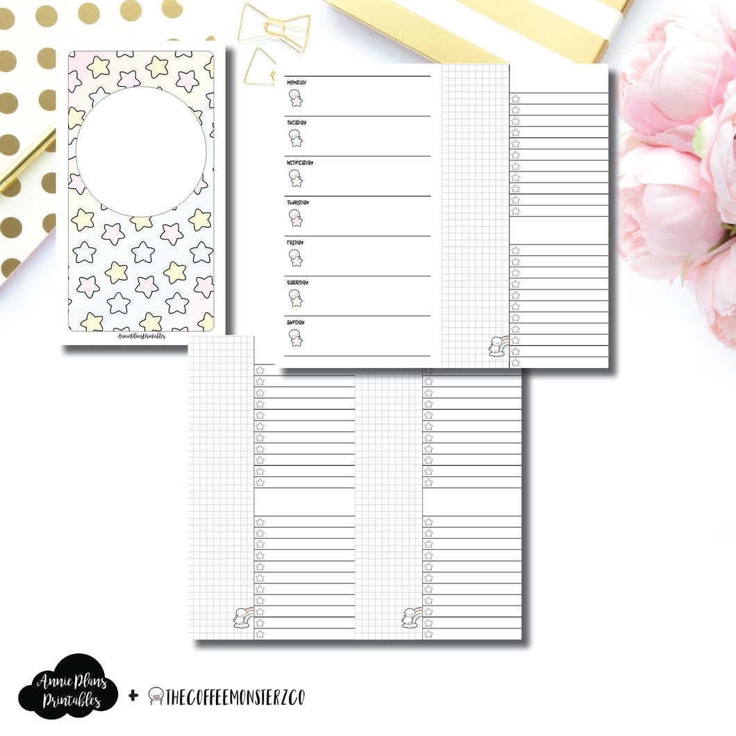 Personal TN Size | TheCoffeeMonsterzCo Collaboration Weekly/Daily Printable Insert ©