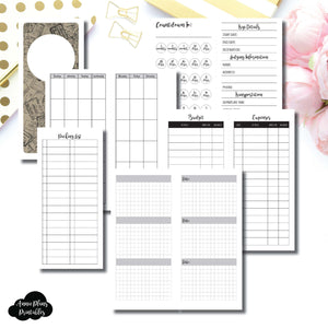 H Weeks Size | Vacation Planning Printable Insert ©