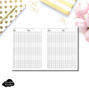 FREEBIE B6 Rings Size | Monthly Step Tracker Printable