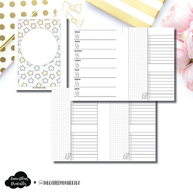 A6 Rings Size | TheCoffeeMonsterzCo Collaboration Weekly/Daily Printable Insert ©