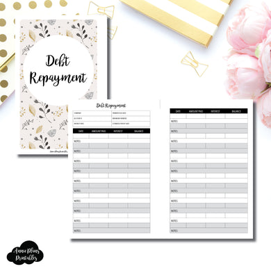 Mini HP Size | Debt Repayment Printable Insert ©