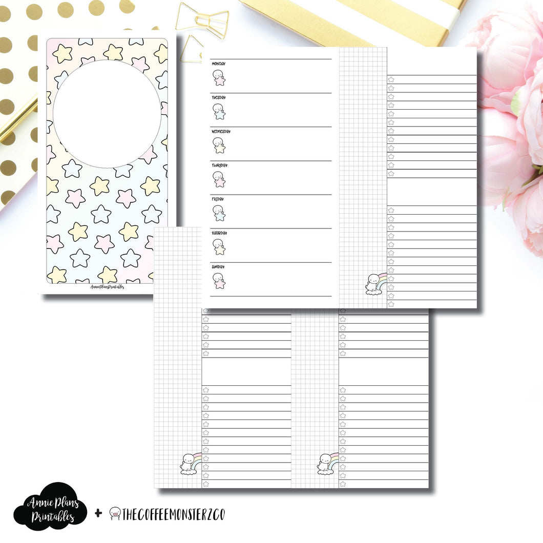 Standard TN Size | TheCoffeeMonsterzCo Collaboration Weekly/Daily Printable Insert ©